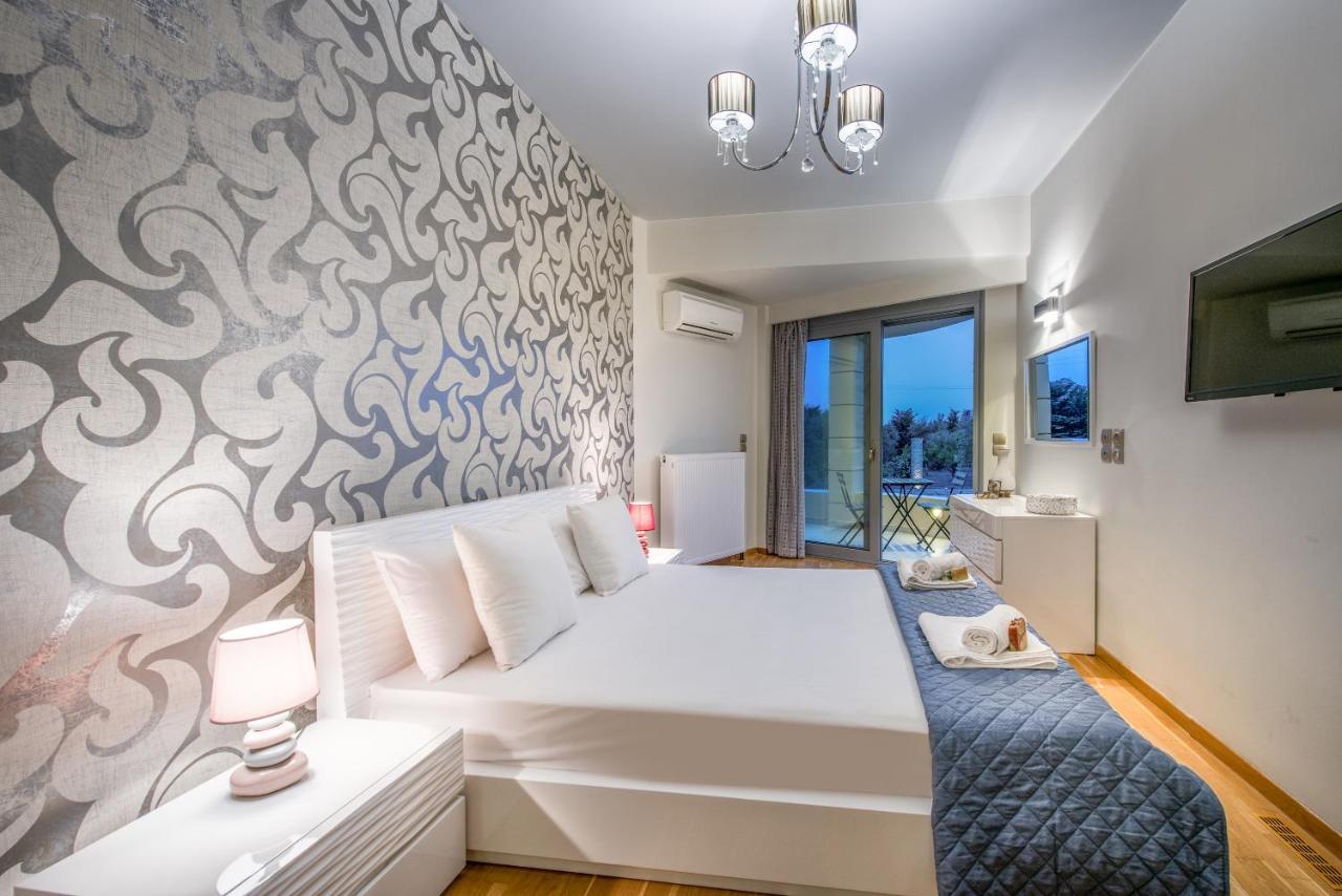 Astarte Villas - Istar Villa With Tennis Court Makhairádhon 외부 사진