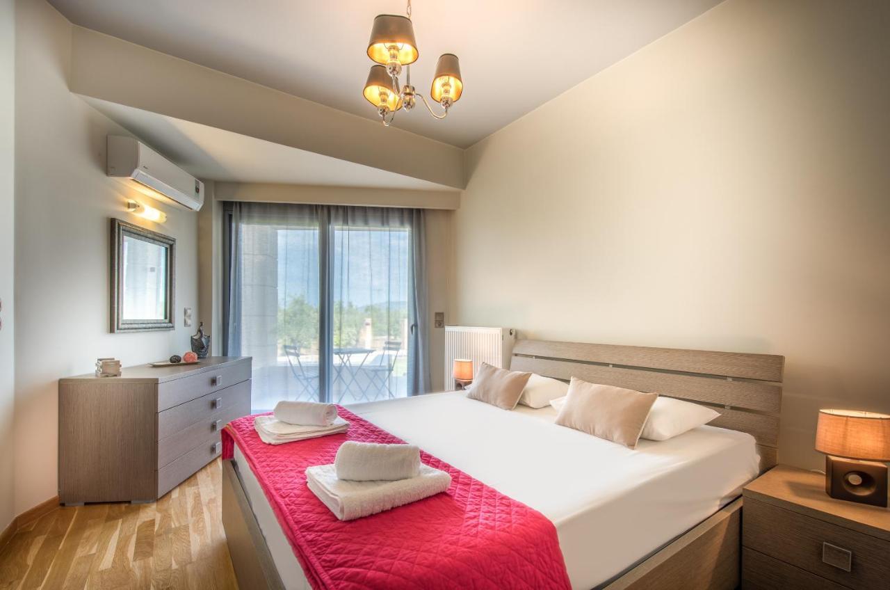 Astarte Villas - Istar Villa With Tennis Court Makhairádhon 외부 사진