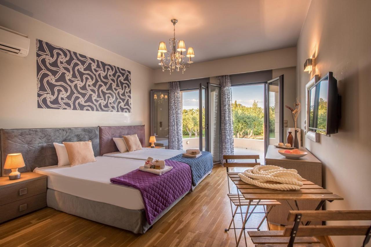 Astarte Villas - Istar Villa With Tennis Court Makhairádhon 외부 사진