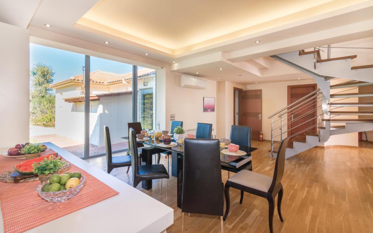 Astarte Villas - Istar Villa With Tennis Court Makhairádhon 외부 사진
