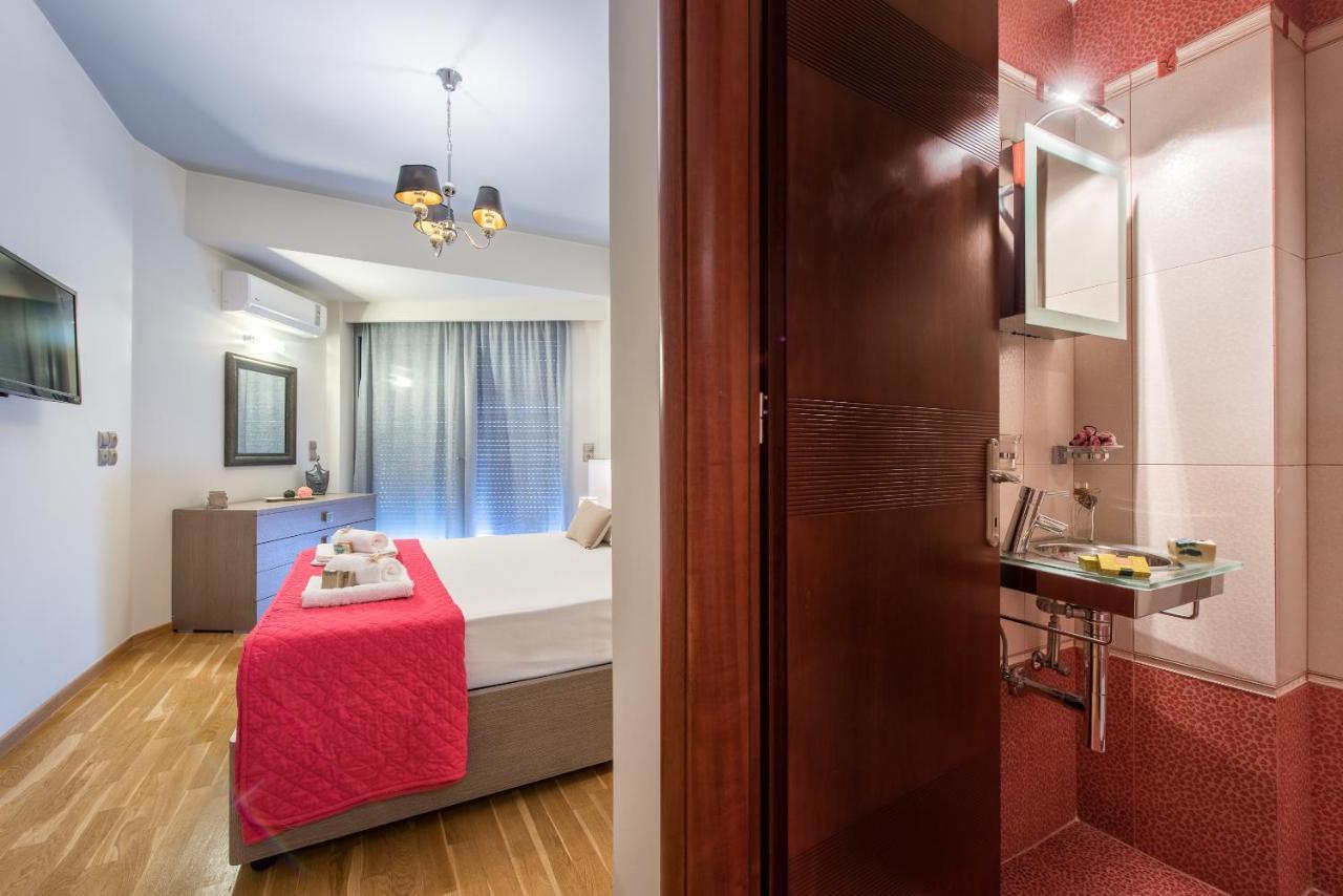 Astarte Villas - Istar Villa With Tennis Court Makhairádhon 외부 사진