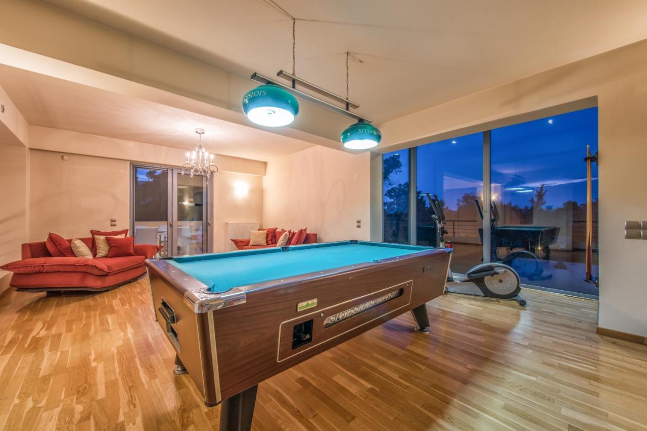 Astarte Villas - Istar Villa With Tennis Court Makhairádhon 외부 사진