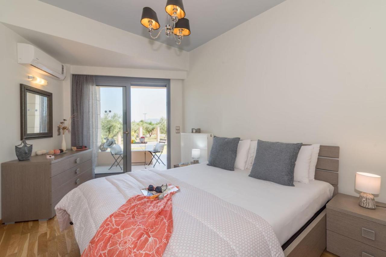 Astarte Villas - Istar Villa With Tennis Court Makhairádhon 외부 사진